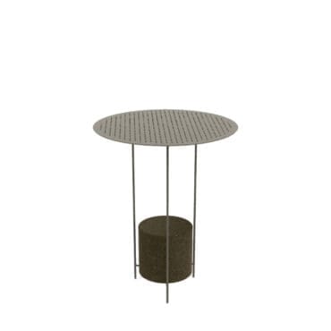 Molteni Tavolino Panna Cotta Outdoor H50 Pietra Lavica verde oliva Longho Design Palermo