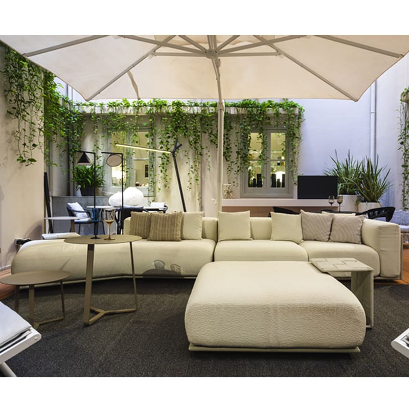 Talenti Divano modulare Tressé white gardenia ivory 436x100 Longho Design Palermo