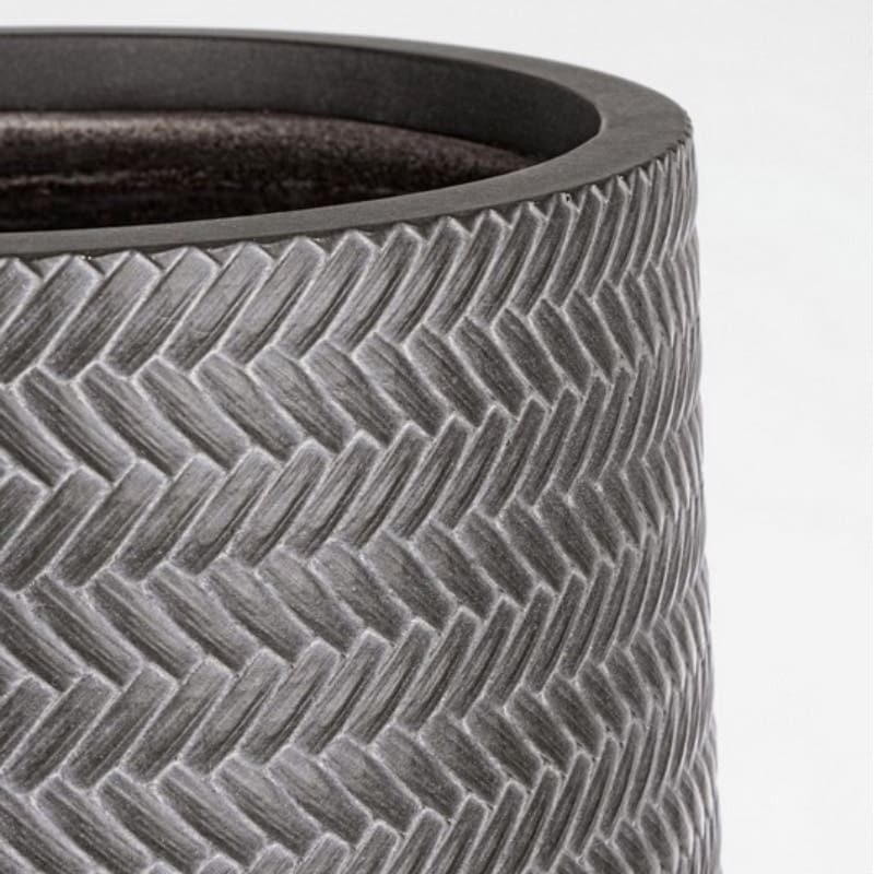 Bizzotto Set di 2 vasi Tressage grigio 1 Longho Design Palermo