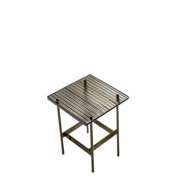 Fiam - Tavolino Waves H50 DV Multicolor glass