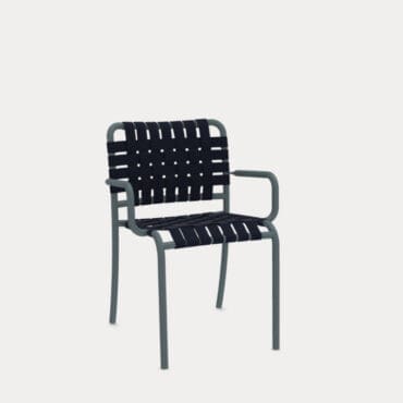 Gervasoni Sedia con braccioli InOut 824 grigio blu Longho Design Palermo
