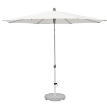 Glatz Ombrellone Alu-Smart d300 bianco base cemento 1 Longho Design Palermo