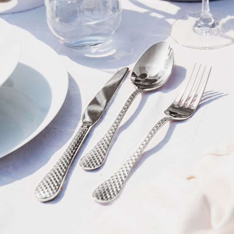 Sambonet Servizio tavola 30 posate Taormina Monoblocco acciaio mirror 1 Longho Design Palermo