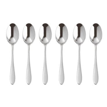Sambonet Set 6 cucchiaini caffè espresso Velvet Monoblocco acciaio mirror Longho Design Palermo