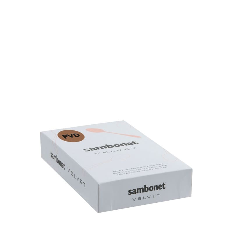 Sambonet Set 6 cucchiaini caffè espresso Velvet PVD Monoblocco Longho Design Palermo
