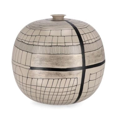 Bizzotto Bottiglia Siva tondo beige d39 longho design palermo