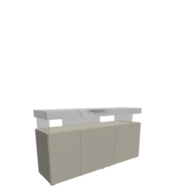 Lago Madia Air 147 x 40 mensola marmo frontale laccato Longho Design Palermo