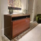 Molteni Cassettiera 5050 laccato lucido rosso Borgogna piano essenza 1 Longho Design Palermo