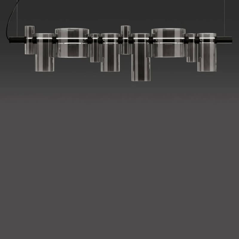 Oluce Lampada a sospensione Dancing Glass 457 fume Longho Design Palermo