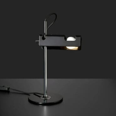 Oluce Lampada da tavolo MIni Spider 294 nero lucido Longho Design Palermo