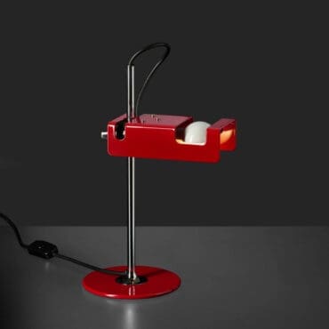Oluce Lampada da tavolo MIni Spider 294 rosso scarlet Longho Design Palermo
