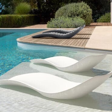 Talenti Lettino Reef bianco longho design palermo