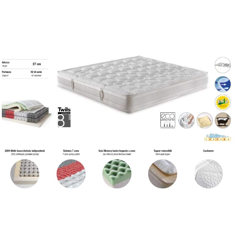 Twils Materasso Royal 1 Longho Design Palermo