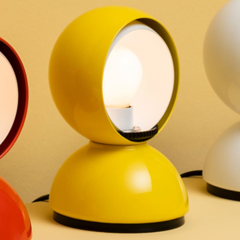 Artemide Lampada da tavolo Eclisse giallo Longho Design Palermo