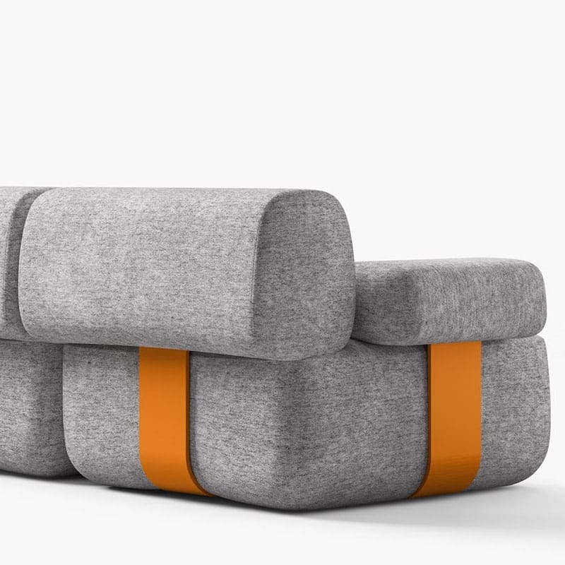 Desalto Pouf Sum con schienale e bracciolo Longho Design Palermo