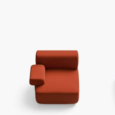 Desalto Pouf Sum con schienale e bracciolo sx Longho Design Palermo