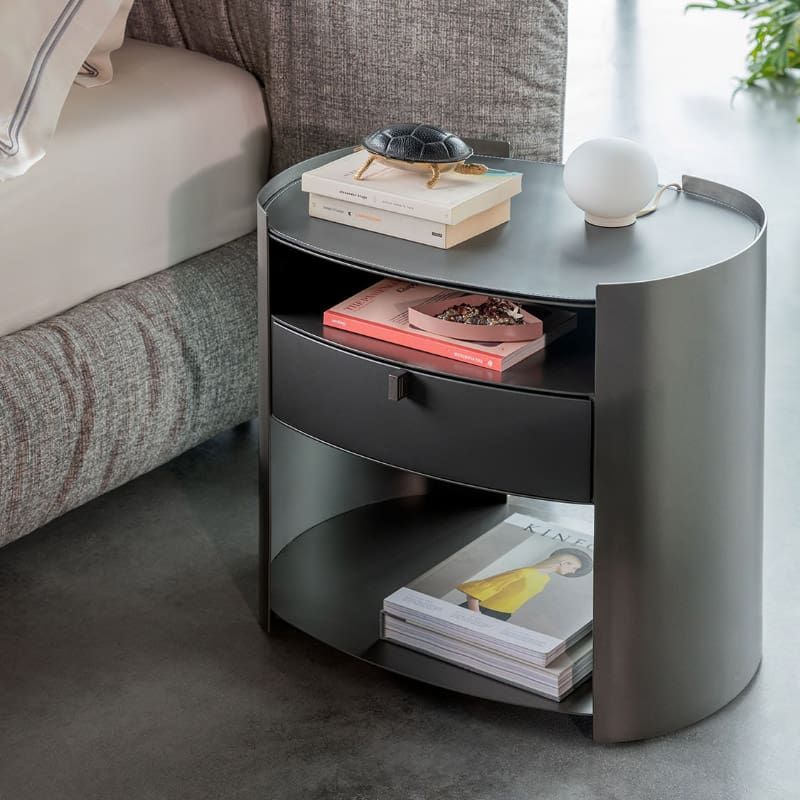 Flou Comodino Lotus silver Longho Design Palermo