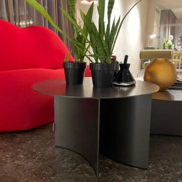 Flou Tavolino Pierre d60 Brunito opaco longho design palermo