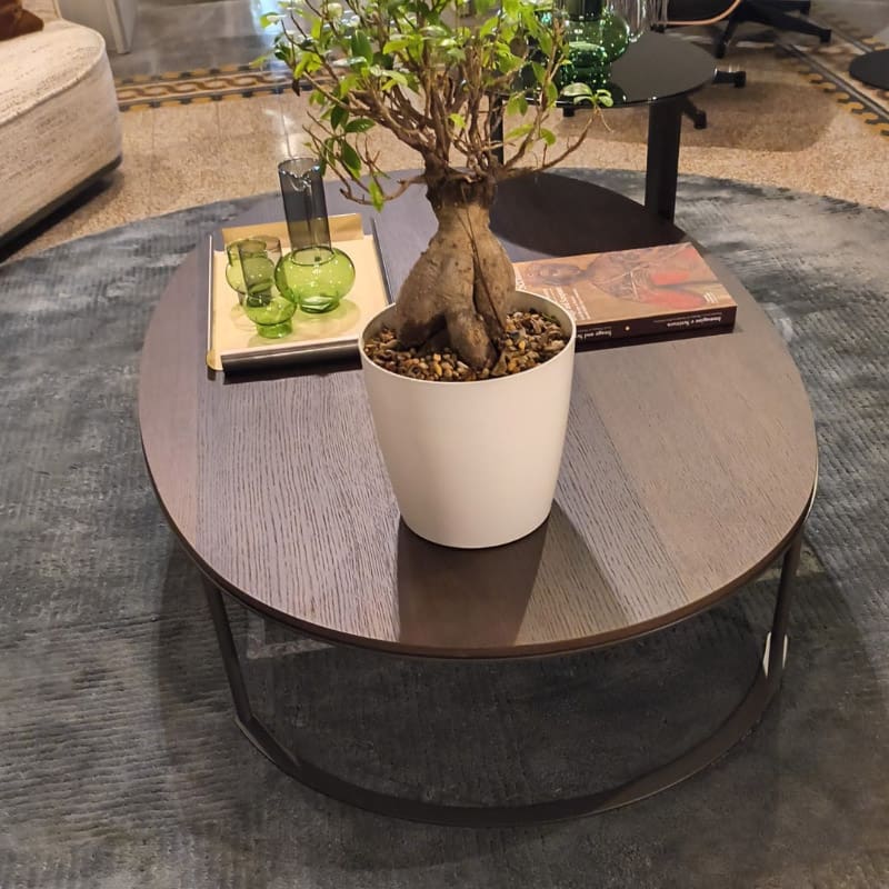 LEMA Tavolino Ortis ovale 150 top rovere termotrattato Longho Design Palermo