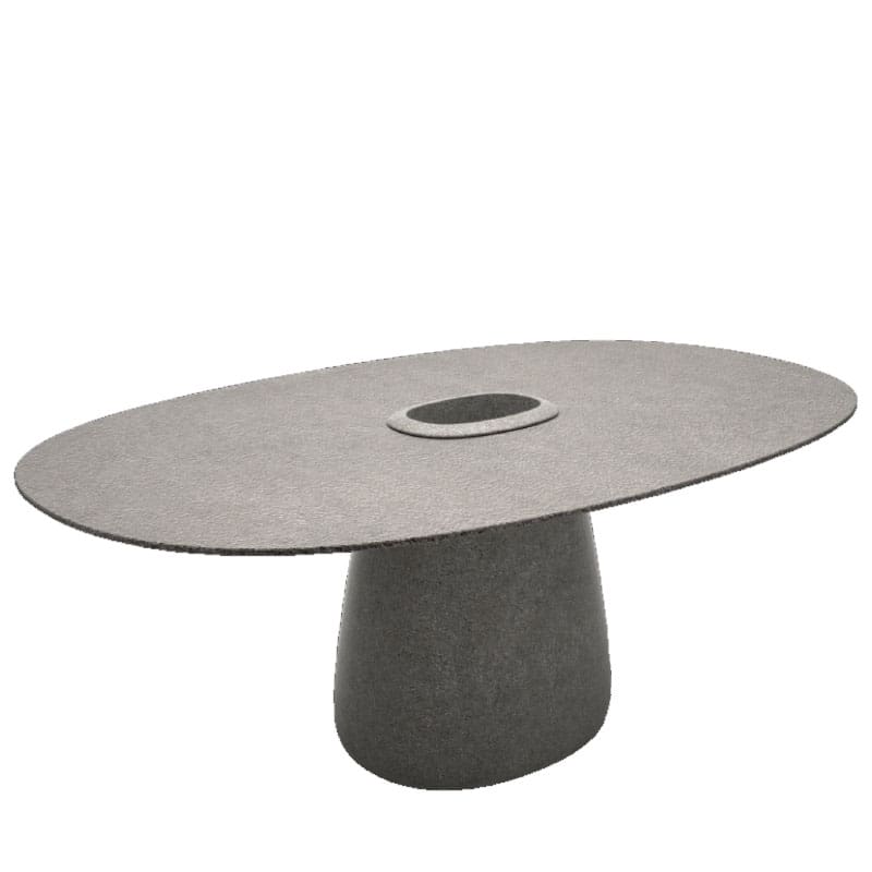 Qeeboo Tavolo Cobble 190 Stoneware Bucket grigio 1 Longho Design Palermo