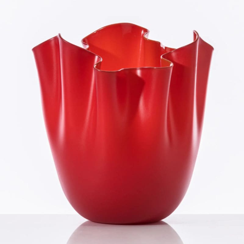 Venini Vaso Fazzoletto medium Rosso 1 Longho Design Palermo