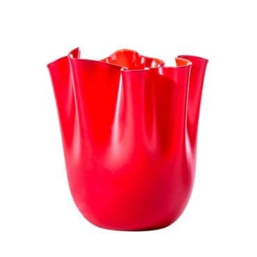 Venini Vaso Fazzoletto medium Rosso Longho Design Palermo