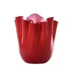 Venini Vaso Fazzoletto medium Rosso rosa Longho Design Palermo