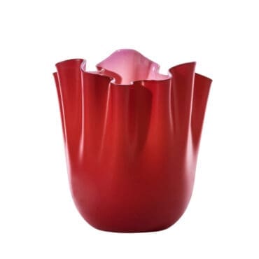 Venini Vaso Fazzoletto medium Rosso rosa Longho Design Palermo