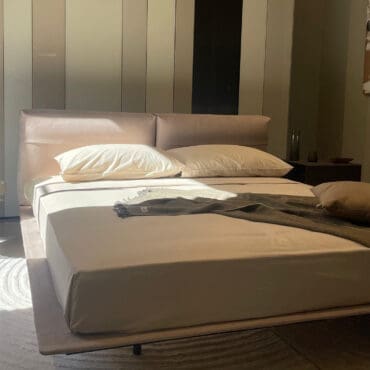 LEMA Letto Mynight 170x200 pelle NABUK cat.TOP Lomgho Design Palermo