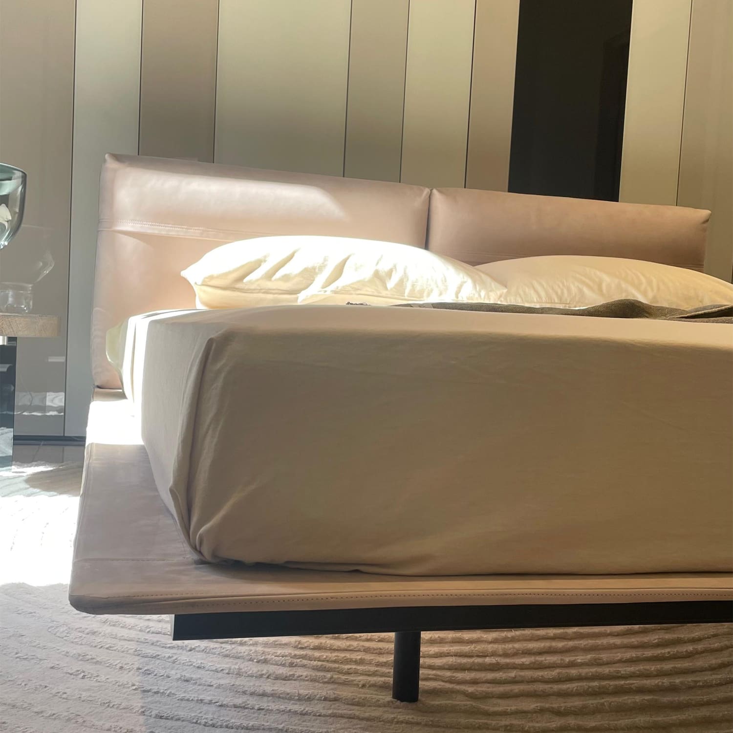 LEMA Letto Mynight 170x200 pelle NABUK cat.TOP Lomgho Design Palermo