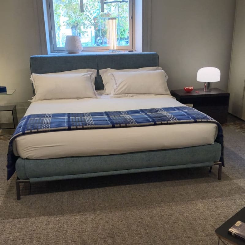 Flou Letto Icon doghe regolabili 182x228 tessuto cat.2 Seattle Longho Design Palermo