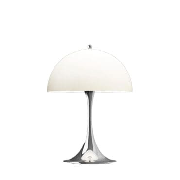 Louis Poulsen Lampada da tavolo Panthella 250 Portable Chrome Opal Beige Longho Design Palermo