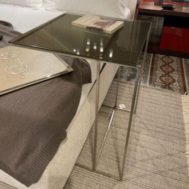 Minotti Tavolino Leger vetro bronzato H65 Longho Design Palermo