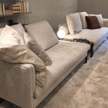 Molteni Divano Paul 380x100 Rivestimento Wonder WG411 2 longho design palermo