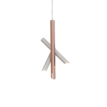 Nemo Lampada a sospensione Tubes 3 bianco rame Longho Design Palermo