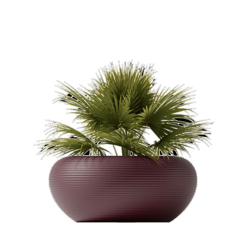Qeeboo Fioriera Nami Planter rosso indiano 1 Longho Design Palermo