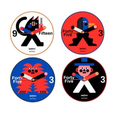 Qeeboo Orologio da parete Masterpack Oggian Longho Design Palermo