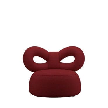 Qeeboo Poltrona Ribbon Fabric A rosso longho design palermo