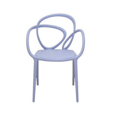 Qeeboo Sedia Loop senza Cuscino Set 2 pezzi Lilac Longho Design Palermo