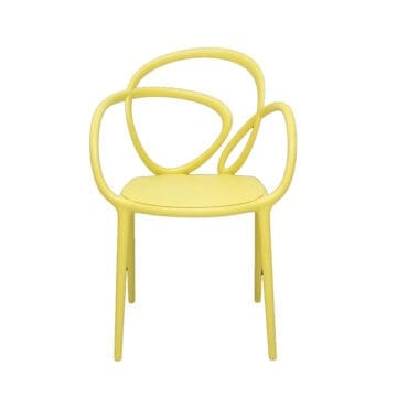 Qeeboo Sedia Loop senza Cuscino Set 2 pezzi Mustard Longho Design Palermo