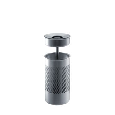 Rexite Posacenere da terra con gettacarte Cribbio alluminio Longho Design Palermo