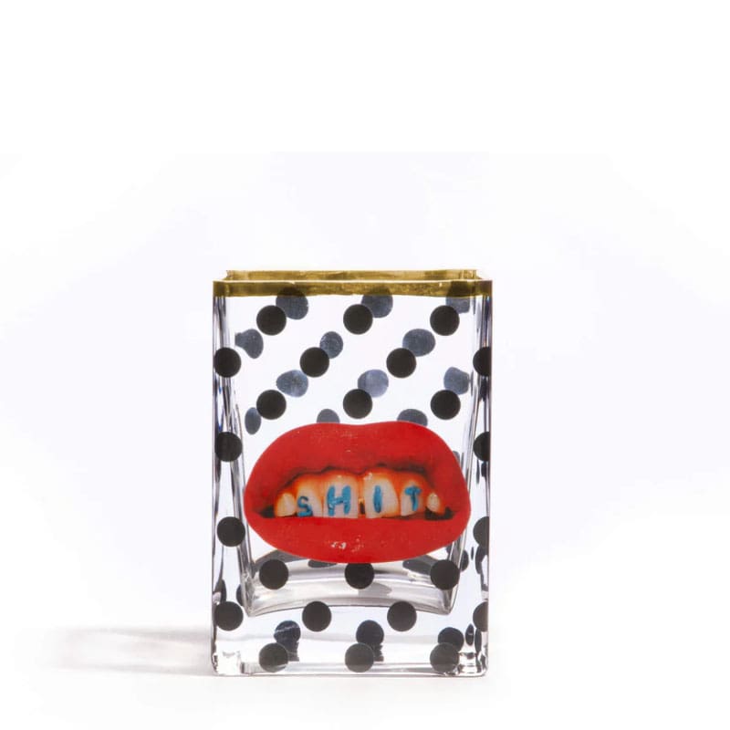 Seletti Vaso in vetro Shit Pois 1 Longho Design Palermo