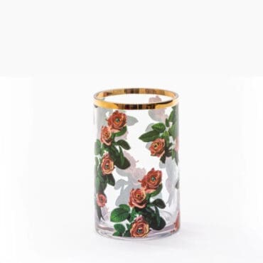 Seletti Vaso in vetro cilindrico piccolo Roses Longho Design Palermo