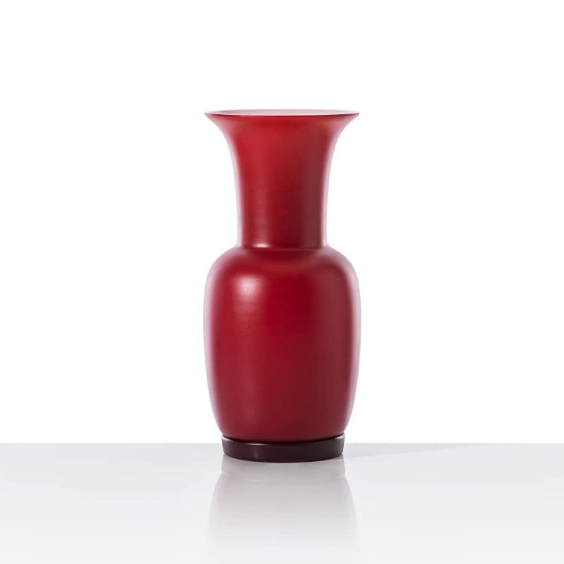 Venini Vaso Opalino rosso sabbiato 1 Longho Design Palermo