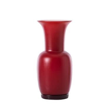 Venini Vaso Opalino rosso sabbiato Longho Design Palermo