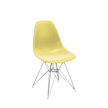 Vitra - Eames Plastic Side Chair RE DSR acciaio citron RE