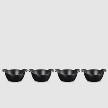 Le Creuset Set 4 Mini Cocotte Gourmand d11.6 Nero Matt Longho Design Palermo