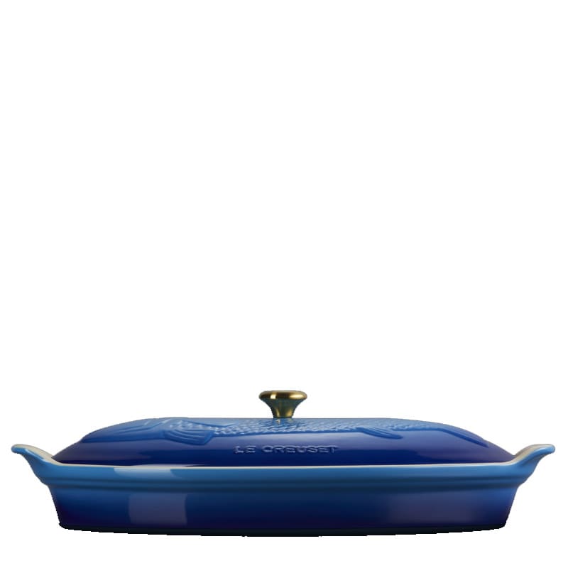 Le Creuset Pesciera Tradition 34 Azure Blu 1 Longho Design Palermo