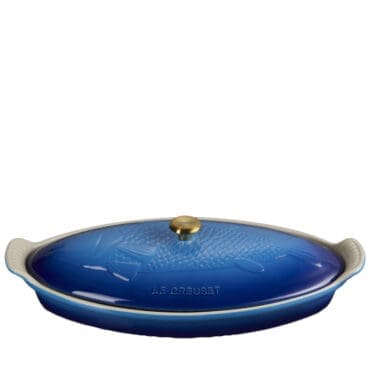 Le Creuset Pesciera Tradition 34 Azure Blu Longho Design Palermo
