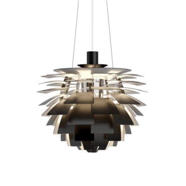 Louis Poulsen Lampada a sospensione PH Artichoke d48 Black Longho Design Palermo